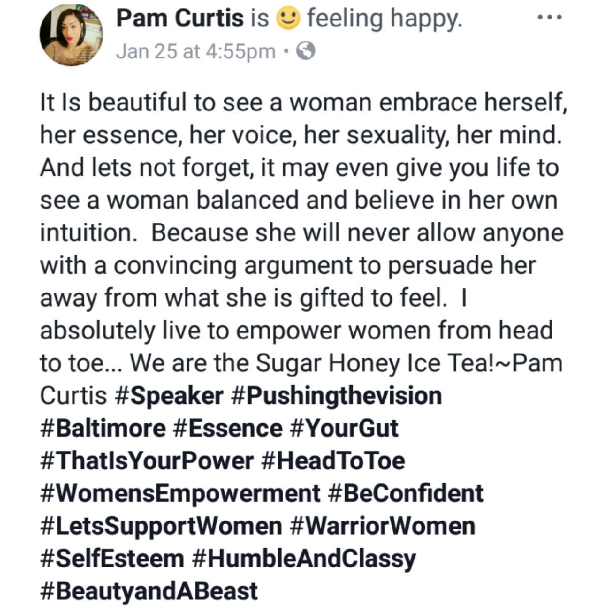 Embrace your Life and Live your Life!  We are the Sugar Honey Ice Tea #Women ! 
Follow my hashtag #PushingTheVision on IG <a href="/MayorSRB/">Stephanie (SRB)</a> <a href="/MayorPugh50/">Mayor Catherine Pugh</a>