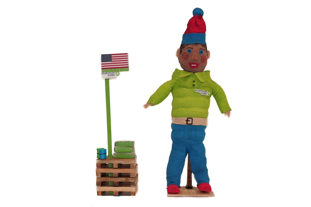 Caresfield's tweet image. Some of us at PlatinumCode had a little fun with our cohesive bandages this month – Check out the top 3 winners of the #CobandCreationCompetion! We’d love to talk to you today about our easy-to-tear, brightly colored cohesive bandages today. #platinumcode #cohesivebandage