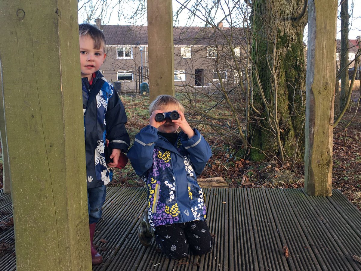 LanarkPrimary's tweet photo. Woodland Play with our early learners #hideandseek #birdwatching #Rockclimbing #tentmaking https://t.co/Oxjvs0wq4g