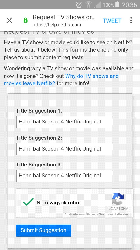 moncsiv83's tweet photo. Happy #NetflixFriday
#SaveHannibal https://t.co/Hds7pjDHpQ