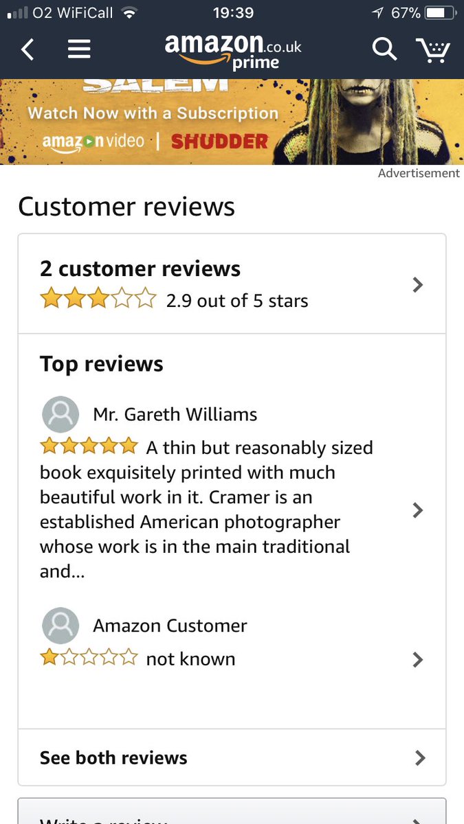 TripleKiteBooks's tweet photo. Please help

Some kind soul has given this review of Yosemite by Charles Cramer on amazon - please go and report it, one button to click   Not fair to give 1 star and no comment - nasty https://t.co/5IhI0bkTTZ