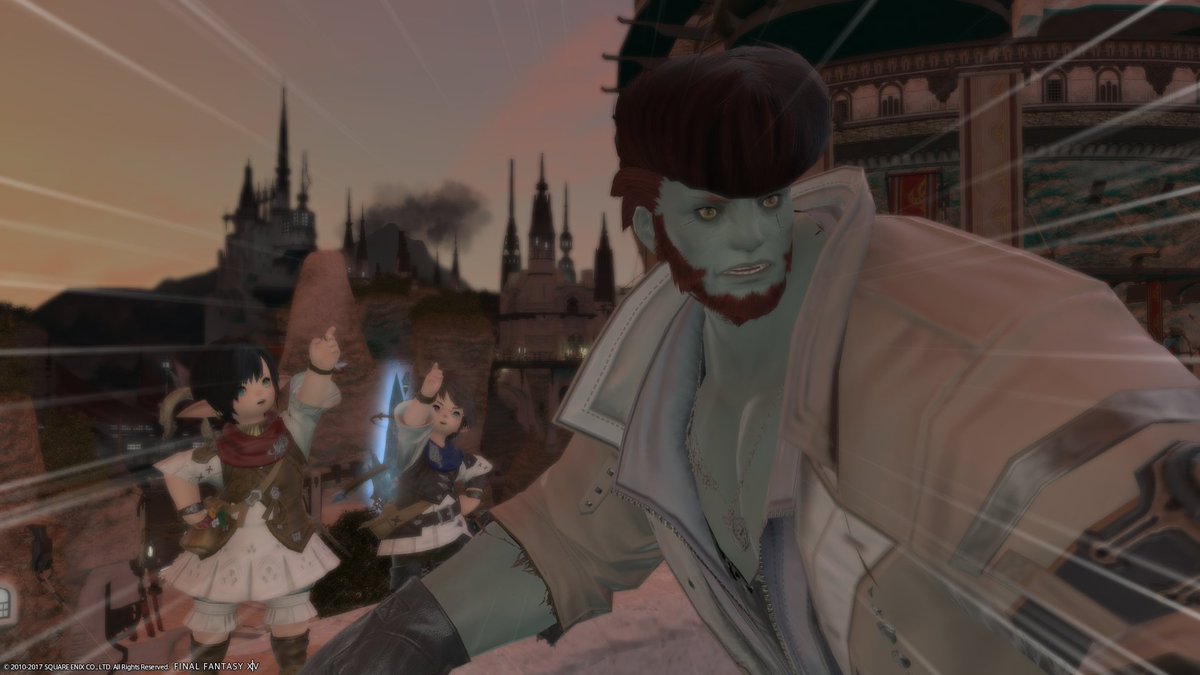 MorganKakashi's tweet photo. Two of my favorite #FFXIV screenshots.. Like ever. The Roe is mine and in the lala pic, the left one is mine. Oh, also, hey, @cronotwister https://t.co/L709OZwk8S
