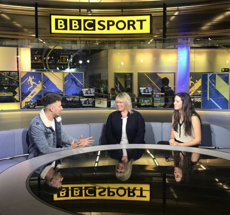 What an amazing day at <a href="/BBCSport/">BBC Sport</a> with <a href="/bbcgetinspired/">BBC Get Inspired</a> &amp; <a href="/NickBrightDJ/">Nick Bright</a> to promote the #FAPeoplesCup and talk about the <a href="/CrawleyCOGs/">COGs-CrawleyOldGirls</a>. If you’re not sure, grab your mates &amp; just sign up for fun! There’s a category for everyone! ⚽️