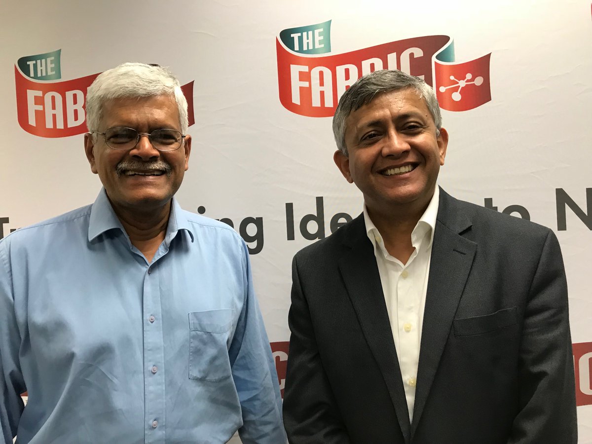 Welcoming Shridhar Venkatraman and Ashu Pande to <a href="/TheFabricNet/">The Fabric</a> team. Along with <a href="/prabsundar/">Prabakar Sundarrajan</a> <a href="/RajanRaghavan1/">Rajan Raghavan</a>, they will be playing an important role in co-creating companies in Distributed #multicloud  #IoT &amp; #Blockchain #Infrastructure space. Blog: thefabricnet.com/the-fabric-bri…