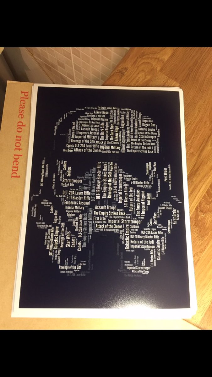 Tag a Star Wars fan...
I’m giving this Stormtrooper print to a follower at 11pm
To enter;
- RT
- Follow me
Nice one 👌