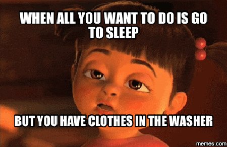 klawitt13's tweet photo. This is me every time I do laundry #JustWantSleep https://t.co/1U87HLTvBB
