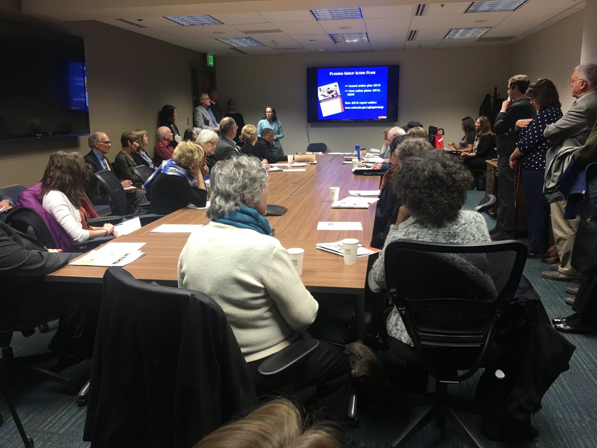AgingStrategy's tweet photo. Standing Room Only Crowd for our first Legislative Caucus on Aging Meeting this morning. SAPGA Chair @KPefferBrown led discussion on Planning Group's planned work for 2018 #agingstrategy #SAPGA https://t.co/KG8En7ksN2