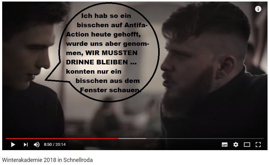 IfS_dicht's tweet photo. #IfSdichtmachen #SR2001
Erteilt #Kubitschek bei den "Akademien" in #Schnellroda Ausgehverbote für #IB-Faschos?
Leonard Fregin, der auch schon mit Hagen Grell Videos gemacht hat, sagt genau das. Keine Pointe. 😂😂😂 https://t.co/2zFG5vFU7h
