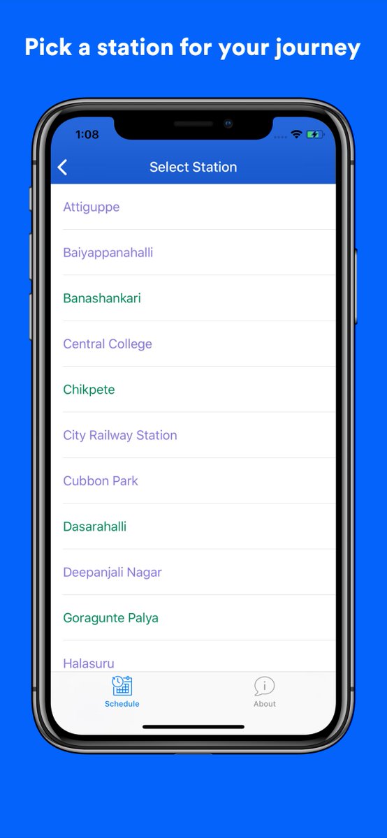 NammaMetroiOS's tweet photo. Now with a new name, but with more features! See the fares right above the schedule with version 1.4 of @NammaMetroiOS  and an updated privacy policy https://t.co/PeBbVOY7jp @uavasanthrao @nammametro @TheMetroRailGuy #NammaMetro #Bengaluru #Bangalore https://t.co/zIqu211QwU