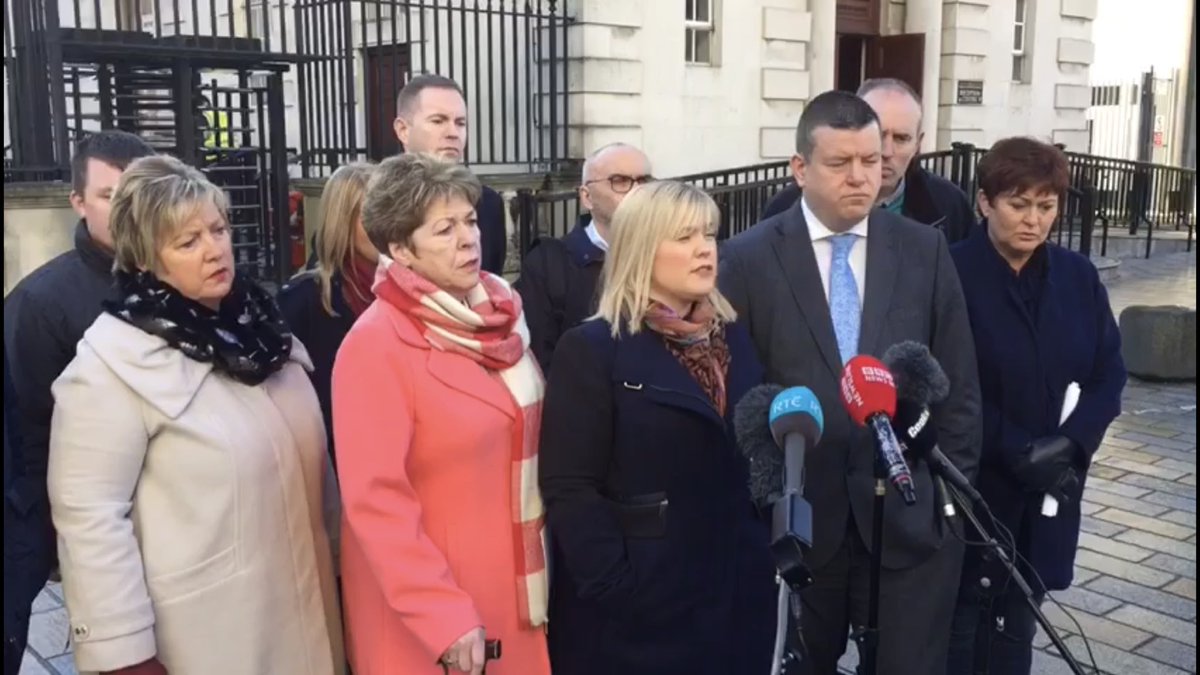 ChrisHazzardSF's tweet photo. Just home after a long day - positive development at court this morn with #Loughinisland families and then on to Castlewellan to open new #SouthDown MP office with @MaryLouMcDonald 🇮🇪 https://t.co/MuFJshWKmb