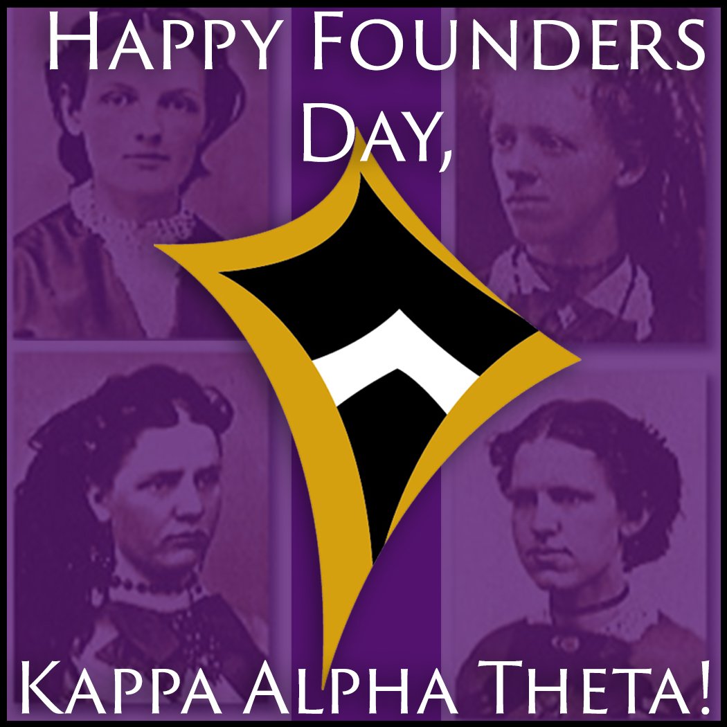 Happy 148th Founders Day, <a href="/BettieLocke/">Kappa Alpha Theta</a>!