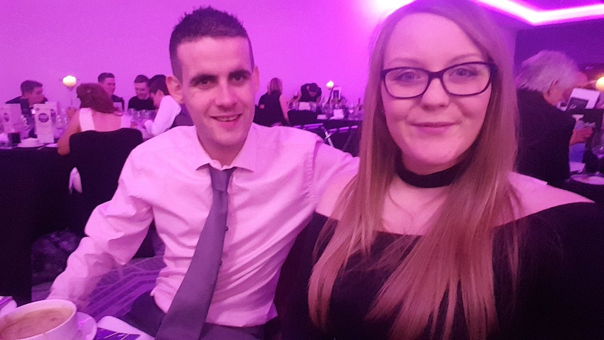dannnellee17's tweet photo. Grubs up, we are starving 😂💜 .. probs the only tweet you'll get!! MASSIVE GOOOD LUCK EVERYONE!!! V V PROUD OF @Chloel15lawson &amp; @andrewmarley12 for being our fab hosts 🏅 everyone's a winner!! #SSFAwards18 https://t.co/58EtvHc6fh