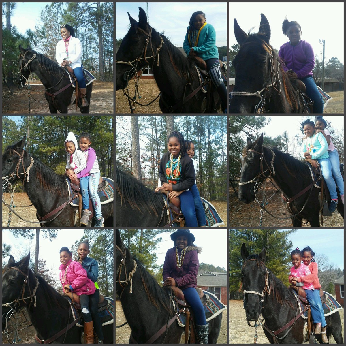 InquiryCSI's tweet photo. My Girls with Pearls went western today.
We were honored  to have CSI parent extraordinaire, Ira McInnis correlate lessons in  learning to ride a horse as being applicable to life skills. Hard work, confidence, perseverance and being a risk taker to fulfill goals and dreams. https://t.co/PGVw6dQ2np