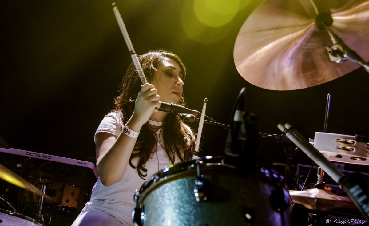 SatelliteCiti's tweet image. It's such an exhilarating feeling pounding on the drums while singing my heart out. -Anna