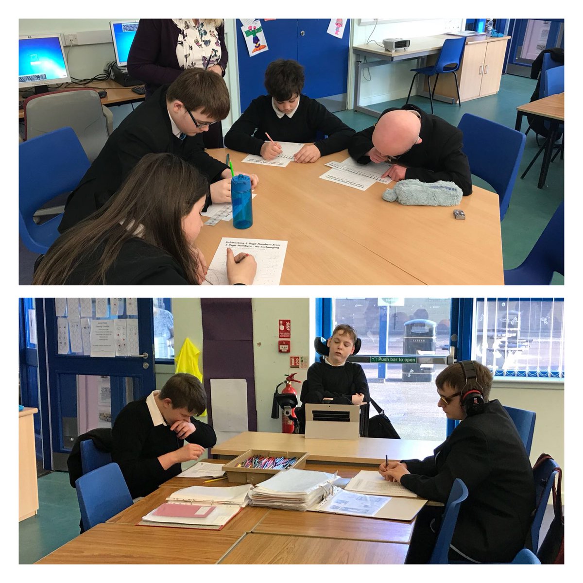 mhs_asn's tweet image. Fabulous fridays in ASN 🎉 Lifeskills to learn how the microwave works, science - revision of the parts of a skeleton and where all the organs are💀 and lots of independent working going on! 😃 @MonifiethHigh #learningindifferentways