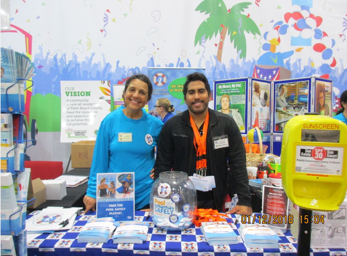 poolsafely's tweet photo. Thank you to our partner @DPCPBC for promoting #watersafety, handing out materials and encouraging everyone to take the #PoolSafelyPledge at the South Florida Fair! https://t.co/53WGtHrEGw