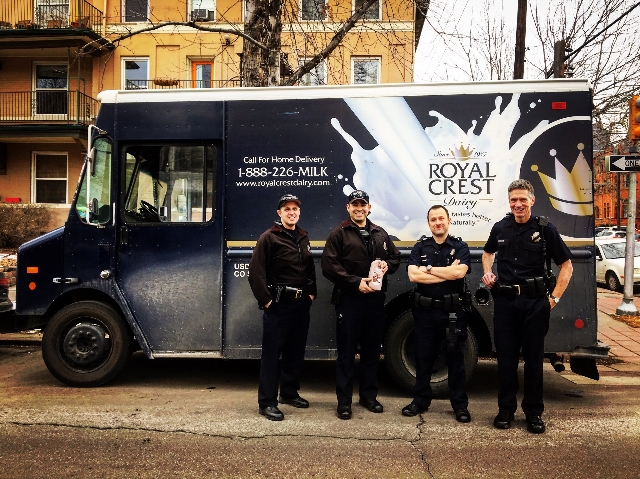 Royal Crest Dairy on Twitter: "You're trapped in your truck as police  officers catch a thief they had been looking for right in front of you.  What do you do? You pose