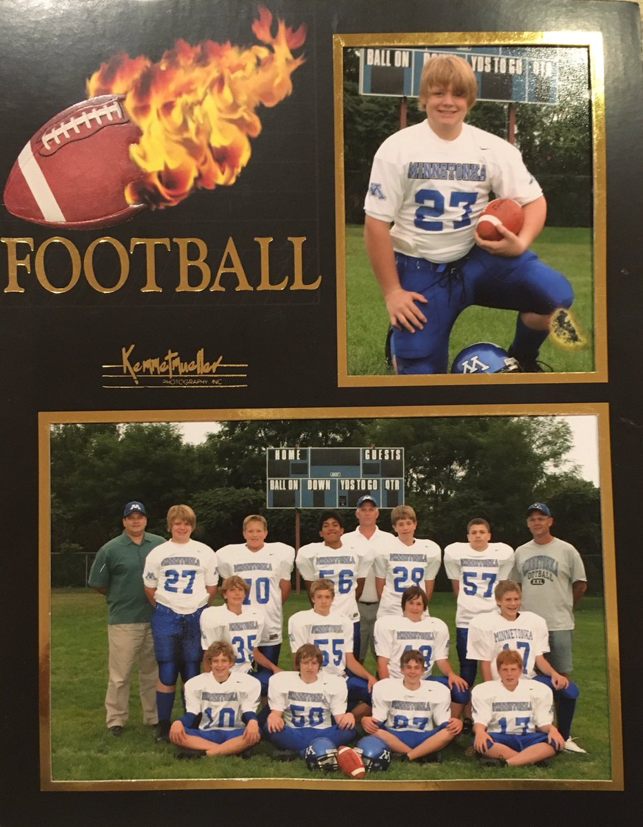 Crazy to think that after all these years this kid from Minnetonka is headed home for the Super Bowl. It's been a hell of a journey #SUPERBOWL52 #circa2005