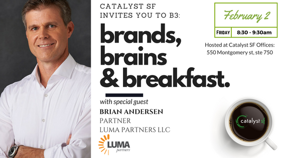 catalystsf's tweet photo. Be sure to register using the link below for our B3 event happening on Friday, February 2nd where we will be sitting down with Brian Anderson from Luma Partners LLC #B3
https://t.co/U9MxGl9iV9 https://t.co/eR6BzYDvSK