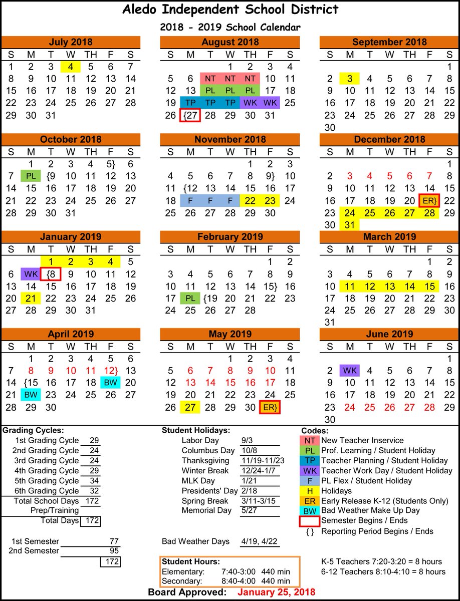Aledo Isd Calendar