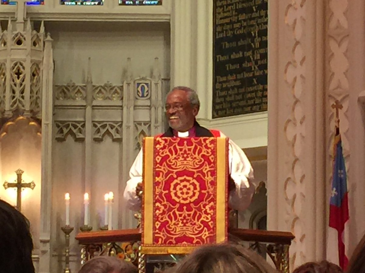 Sophfronia's tweet photo. “Real followers of Jesus don’t leave the world the way they found it. Real followers of Jesus change the world.” Thanks @PB_Curry for a rousing sermon and timely reminder. #Forma18 @Episcoforma #JesusMovement ❤️ https://t.co/S1aasyV0Hv