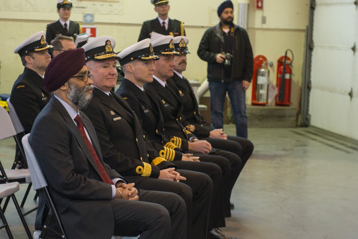 NationalDefence's tweet photo. MND Sajjan announced a contract to sustain 21 @RCN_MRC weapon systems that are used to defend the modernized frigates against high-speed threats. https://t.co/Ci9F2IYThY #ReadyAyeReady #ExcellenceAtSea #WellEquiped https://t.co/tce4V2TV4t
