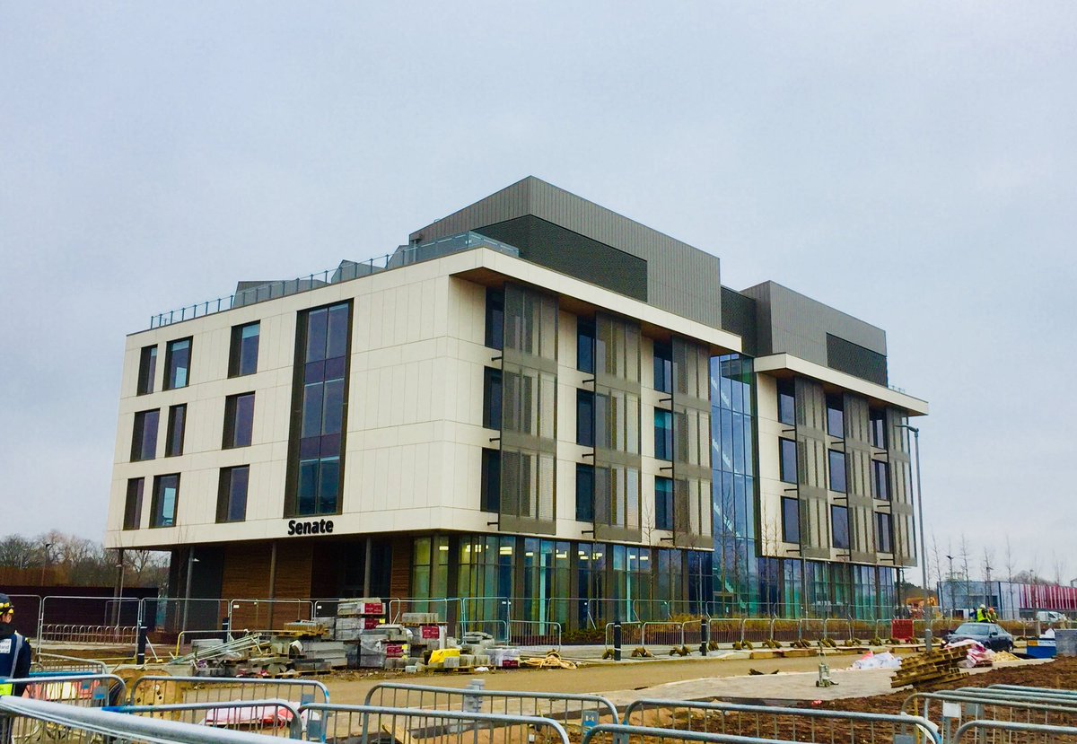 jon_cumberlidge's tweet photo. University of Northampton new Senate building. @cpmgArchitects @bandkbuild looking great! #hellowaterside #buildingregs https://t.co/v1ZkNJg2hG