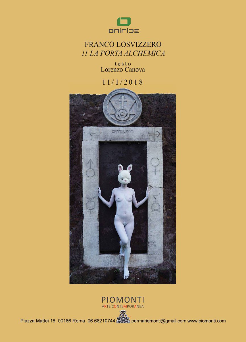 MoveInArt's tweet photo. 11-La Porta Alchemica Franco Losvizzero
Galleria Piomonti Roma
Fino all’11 febbraio 2018
#MoveInArt🚶🚶 https://t.co/3ggV4ENqgN