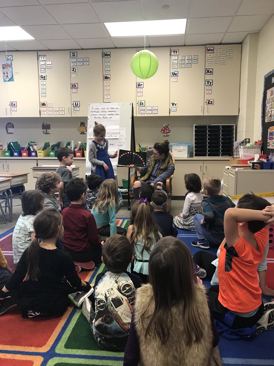 MrsHighmark's tweet photo. We had so much fun reading interactive books with Charlotte’s mom! Thanks for being our mystery reader today!! 📕📚📙 @heartlandhawks @Geneva304 https://t.co/ljHGUfvJWc