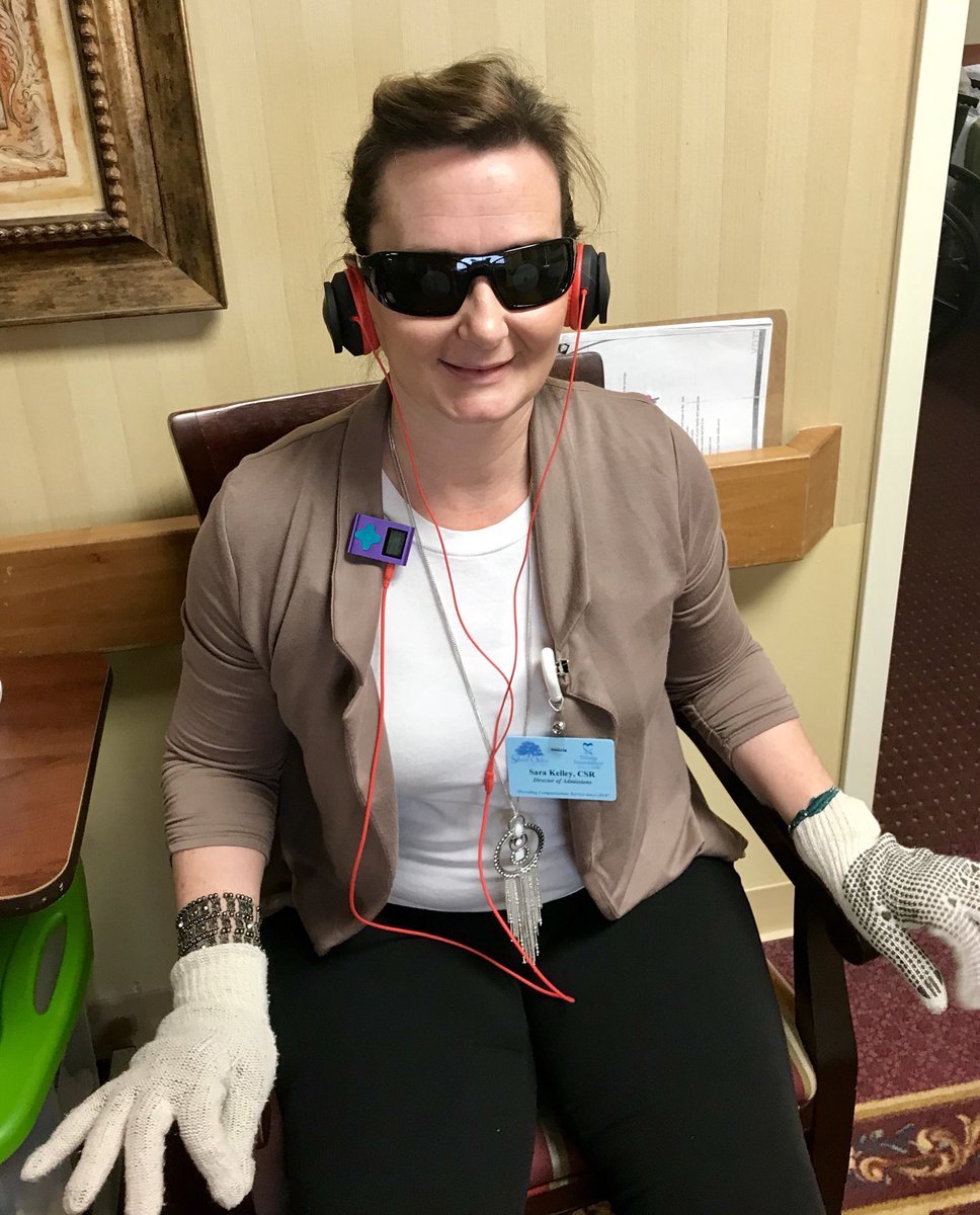 Virtual Dementia Tour for our staff! #AlzheimersAwareness <a href="/SecondWindDream/">Second Wind Dreams</a> <a href="/TrilogyLiving/">Trilogy Health Svcs</a>