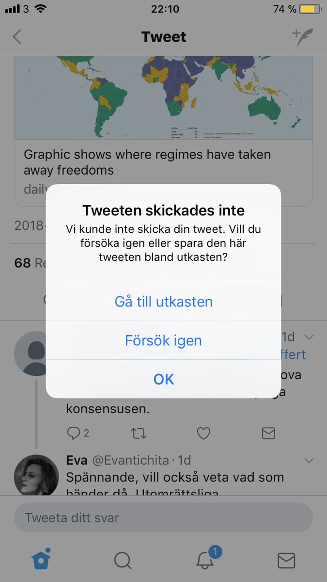 markusB99's tweet photo. Går inte svara @larslindstrom ? Jag vet att han inte blockar meningsmotståndare. Han är en hyvens man. 
Men varför funkar det inte? https://t.co/vPjIOJ3dZM