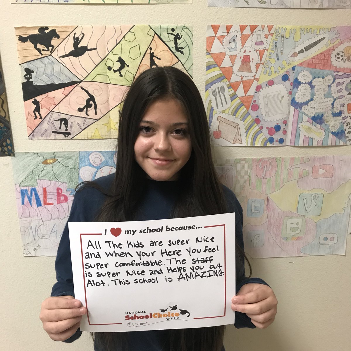 SVJHSabercats's tweet photo. “I ❤️ my school because...”
#WeAreSouthValley #SabercatsAchieve #StudentVoice #PostingthePositive #SchoolChoice @schoolchoicewk https://t.co/vfEH4HQOpK