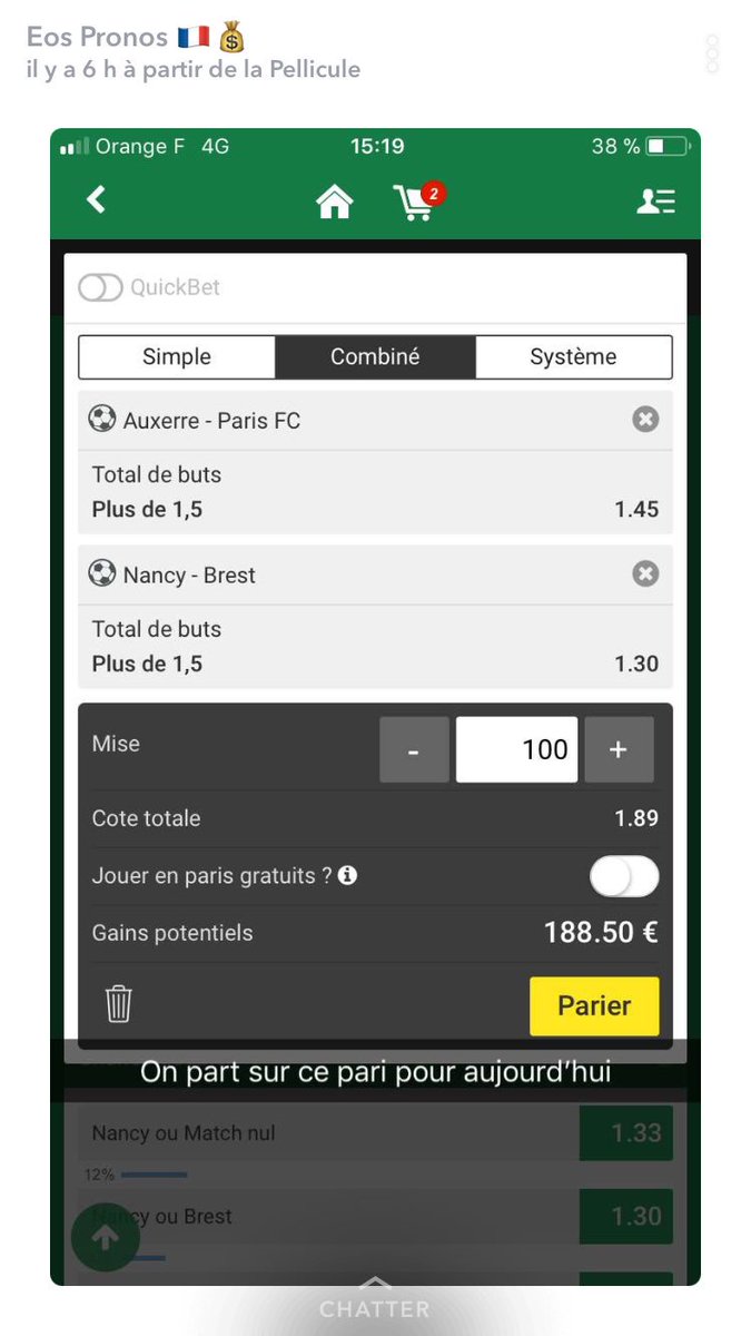 eosdeux's tweet photo. Annoncée sur Snap le pronos est validé 

SNAP : eospronos

Ce n’est que le début

#TeamParieur #ParionsSport https://t.co/WBCayTdyGA