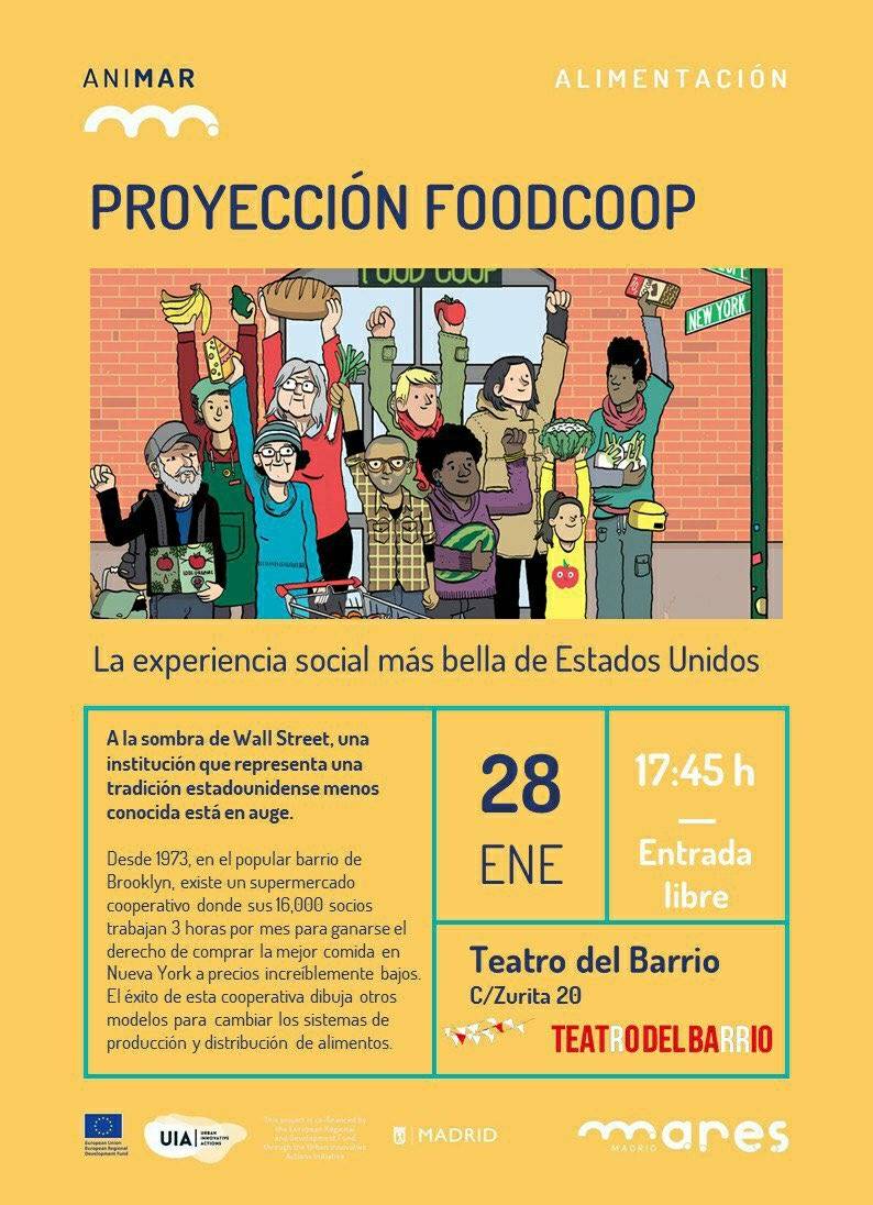 Planes de finde sin coste: Sábado 12h, visita vecinal por <a href="/CSIngobernable/">La Ingobernable</a>; toda la mañana, jornada solidaria por refugiados/as en <a href="/MboloMoyDole/">Mbolo Moy Dole</a>; 19h, docu sobre afroamericanos en la Guerra Civil en <a href="/mataderomadrid/">mataderomadrid</a>; domingo 17:45 proyección #FoodCoop en <a href="/teatrobarrio/">Teatro del Barrio</a> Apetece, no?