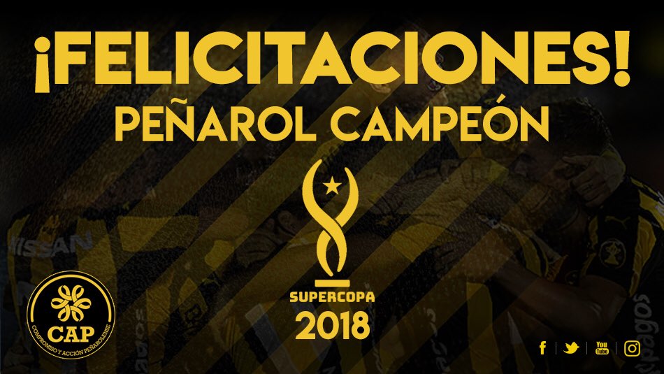 🏆 Cumpliendo con la historia Peñarol primer Campeón de la Supercopa Uruguaya!! #Supercampeones #laprimeraencasa #ytodoporprimeravez #andáafijartealavitrina