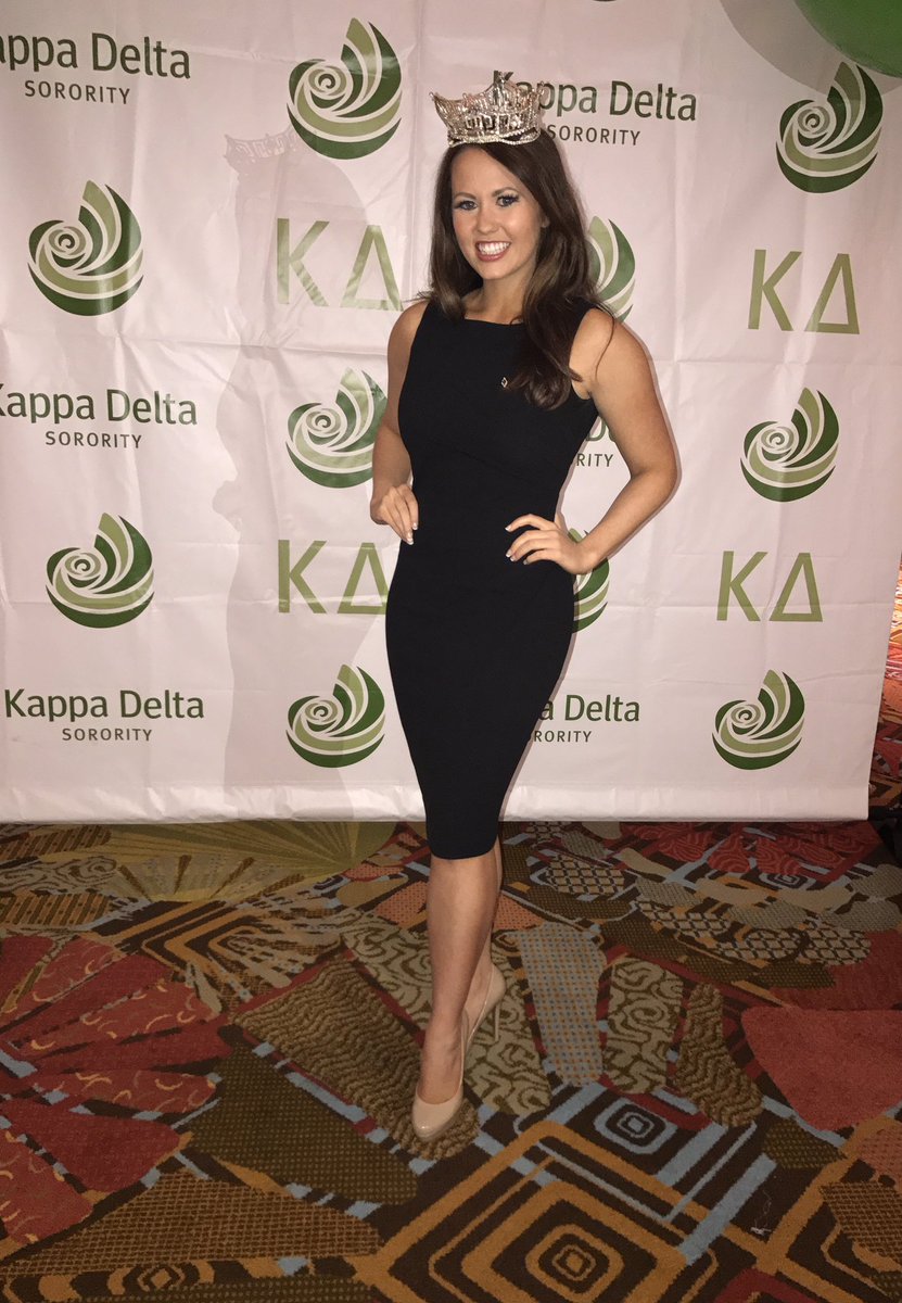 There she is - <a href="/MissAmerica/">Miss America</a> and our Kappa Delta sister! #KDNCTA18