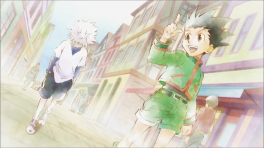 まち V Twitter このシーンが好きなのは私だけじゃないはず ゴンキルちゃんの再会祈ってます ハンターハンター Hunterxhunter ゴン キルア T Co Xkr33qojcx Twitter