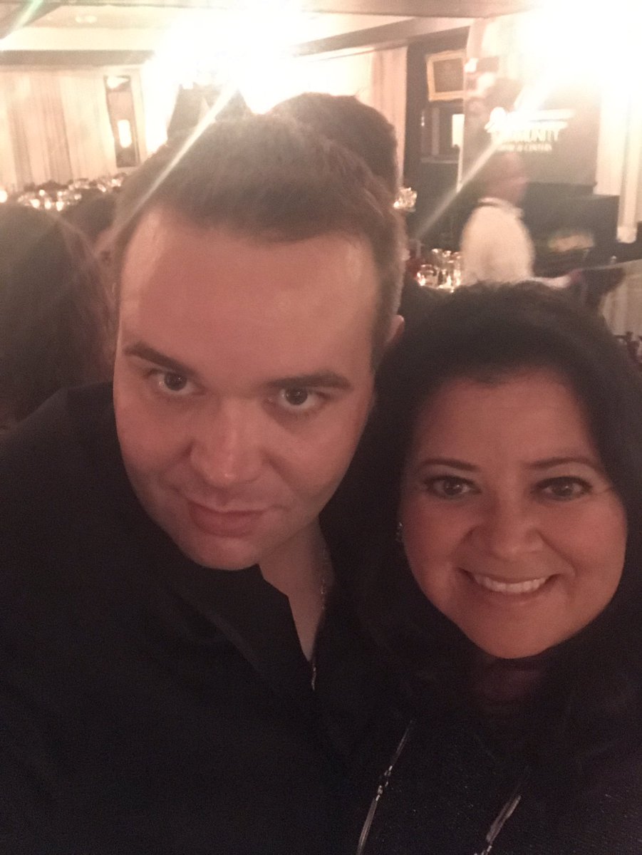 TVAuroraDiaz's tweet photo. With the talented David Manning from @CVLuxury . #cvlux Awards are underway ...glamorous night! https://t.co/zI73tR5VPO