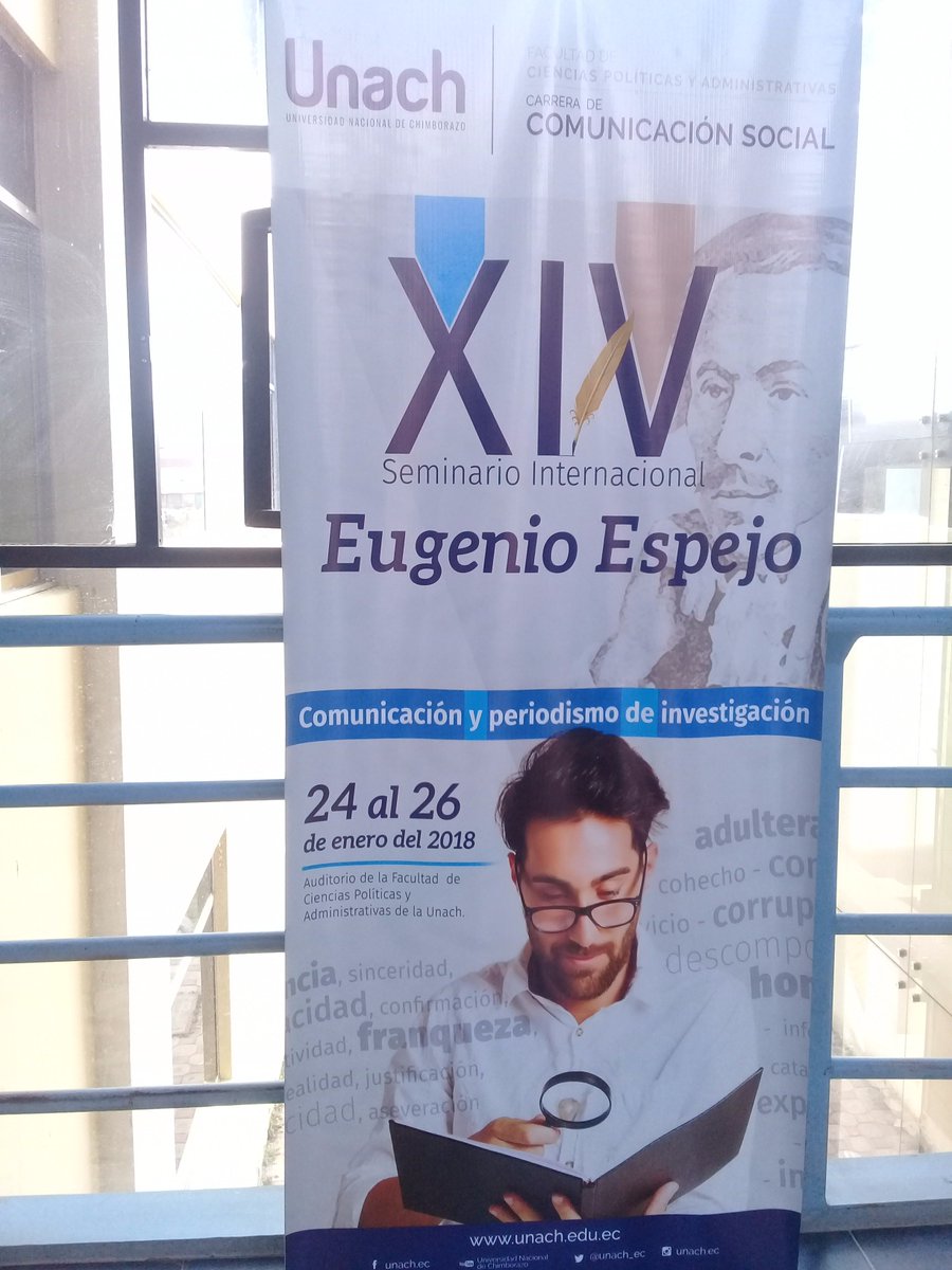 55Sanango's tweet photo. Y así culmina el XIV Seminario Eugenio Espejo, tres dias que han sido claves para la formación de la nueva generación de periodistas dispuestos a realizar un buen trabajo en la investigación periodística a beneficio de la sociedad 
#SemEugEsp
#ComunicaciónSocial
@e_unach https://t.co/n6Q4LDSBxV