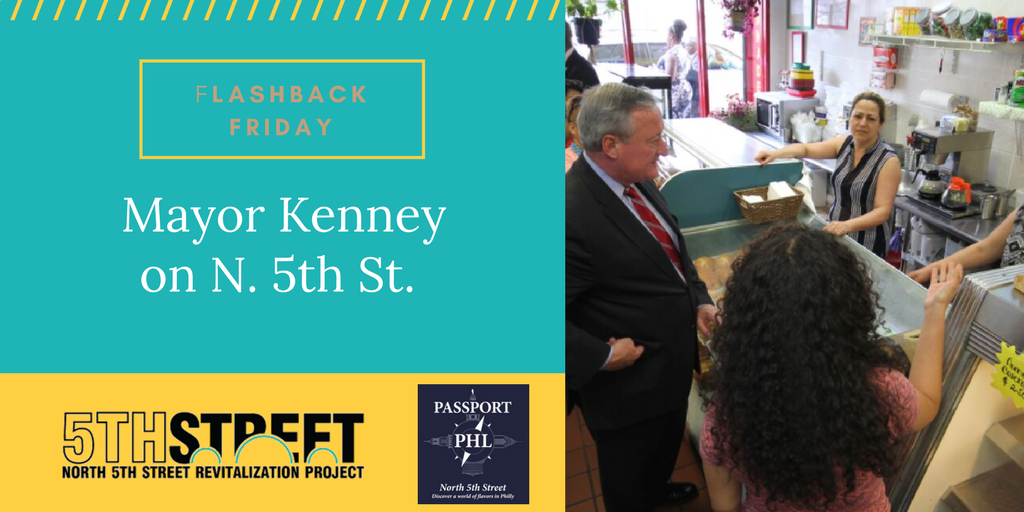 #FlashbackFriday Remember when <a href="/MayorKenney/">Mayor Kenney's Id</a> visited <a href="/North5thStreet/">North 5th Street</a> for PassportPHL?
