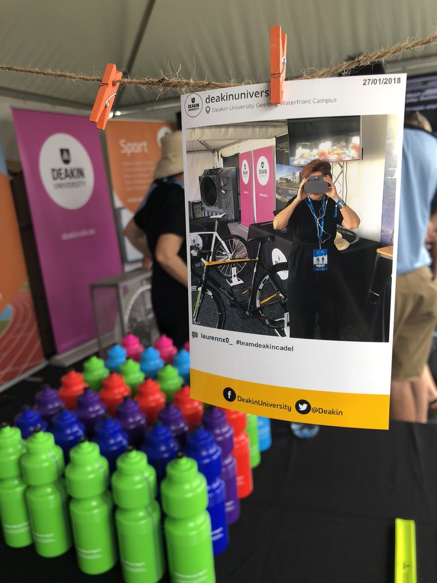 Join us for a #VR experience that will offer you an insight into a career in sport management. @DeakinBusiness @VCdeakin #cadelroadrace #TeamDeakinCadel