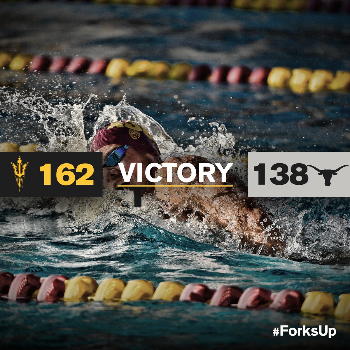 ASUSwimDive's tweet photo. 🚨 UPSET ALERT!!! 🚨

Our men held on the defeat No. 2 Texas, 162-138 😎 https://t.co/30Hk85VuQV