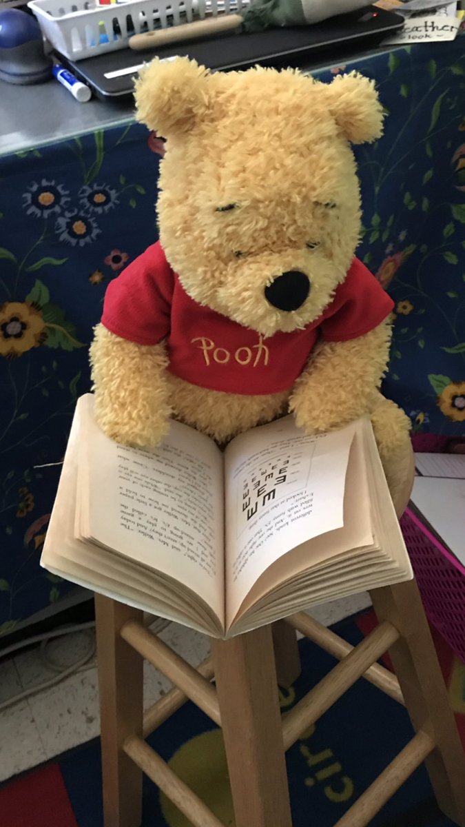 MaryClareWindi1's tweet photo. Pooh Bear at 1 Wi’s Reading Workshop! Too cute!
@BedwellSchool #kidsarecute#stuffedanimalday https://t.co/s9RjBCcQ1V