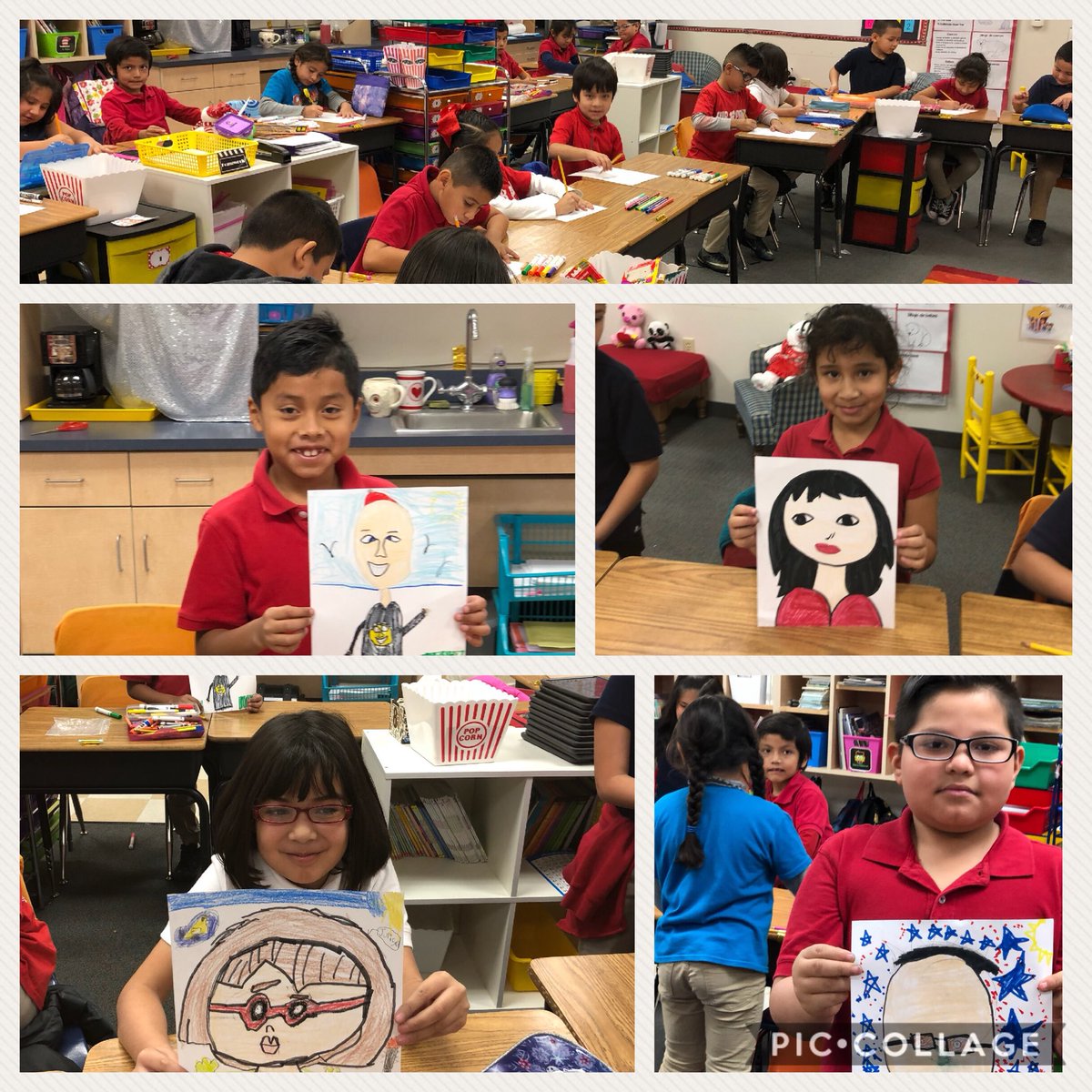 mrs_zubiate's tweet photo. Self Portraits. #cfbworldrecord #CentralIsAwesome https://t.co/m4YvNIkkgB