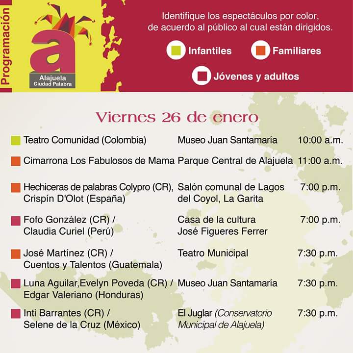 CuentosyTalento's tweet photo. Hoy nos presentaremos en el Teatro Municipal de Alajuela, con "Tejidos de historias guatemaltecas" 🙌💜 #NarraciónOral #cuentacuentos #paravertemejor #XIIIFICU https://t.co/orLLyxToSD