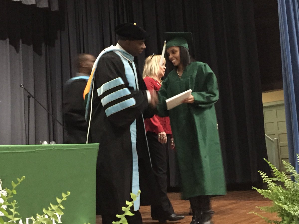 The AdVance Academy seniors are receiving their diplomas! Great job Spartans!