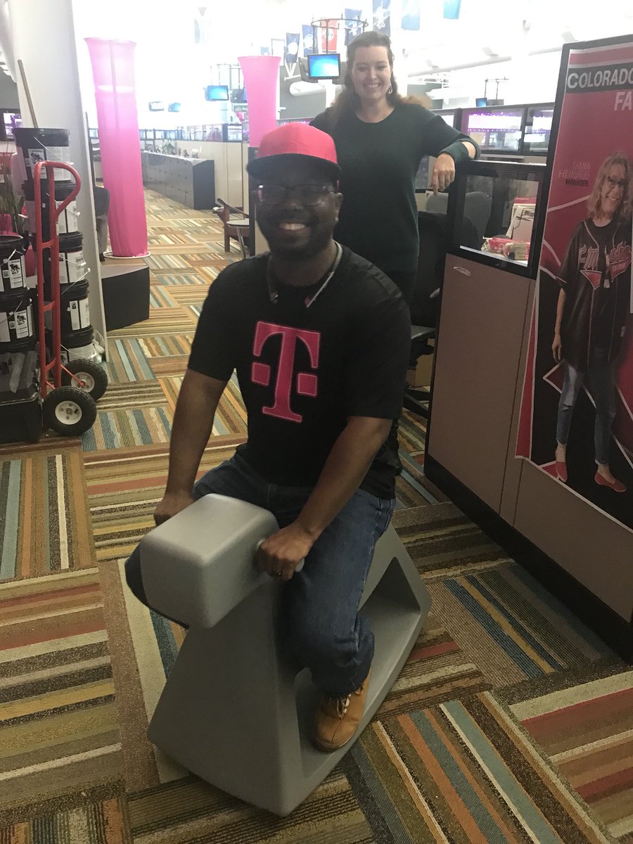 AngelSosa78's tweet photo. @719ECET having some fun with our new furniture!! Giddy up! https://t.co/9iIvSfkVGx