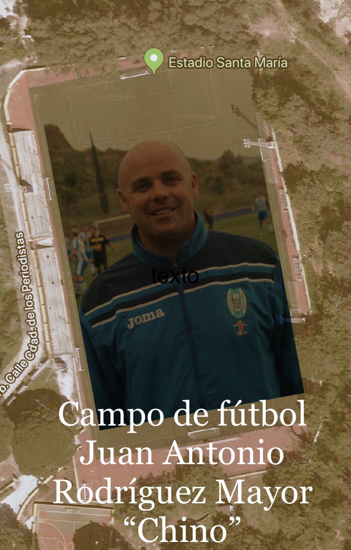 Ernestomarbella's tweet image. Desde hoy el campo de fútbol de las Chapas tiene nuevo nombre.
Desde hoy miles de niños y mayores irán a disfrutar del fútbol a tu campo.
Desde hoy Juan Antonio Rodríguez Mayor, nuestro Chino, será recordado para siempre en Marbella.