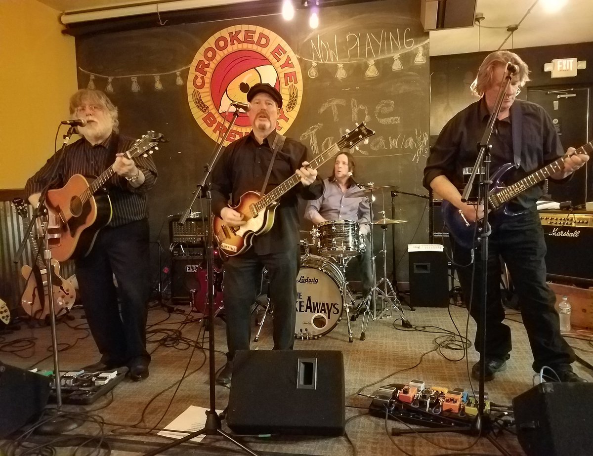 The Takeaways have taken the stage. Some good old Beatles tunes in the mix.