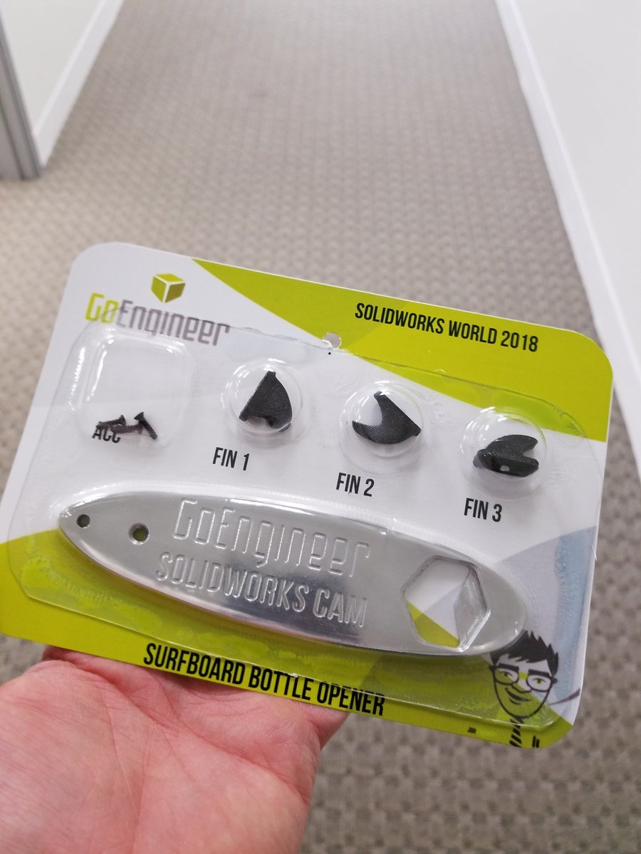 Friday teaser in full effect! Check out this neatly packaged, custom printed &amp; vacuumed sealed GoEngineer bottle opener. Full blog to come soon with a video showing you how to make custom vacuum formed shapes. What do you think <a href="/SOLIDWORKS/">SOLIDWORKS</a> #howitsmade
